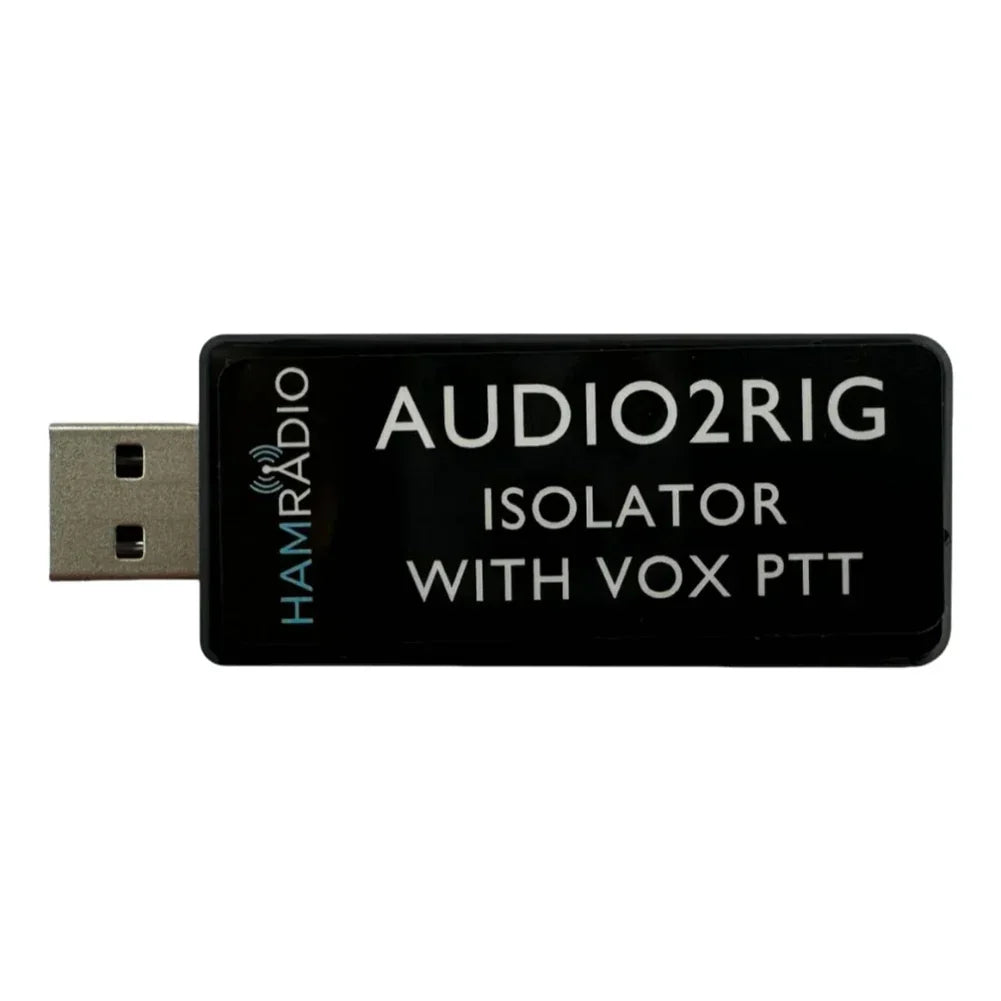 Black hamradio digital modes interface with built-in audio codec and usb connector for hot sale radio use