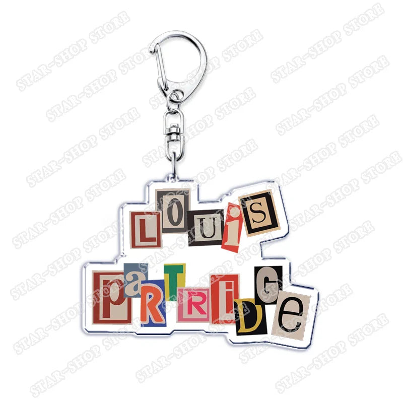 Colorful multicolored rectangular elements keychain accessories featuring louis vuitton for byers eleven mike jewelry fans gifts