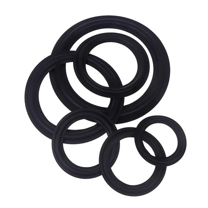 Black rubber inch suspension surround folding ring for woofer speaker replacements in various sizes by HUA HUA