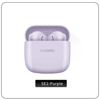 Lavender huawei freebuds se2 wireless earbuds in charging case with 40-hour battery life and charge ip54 bluetooth features