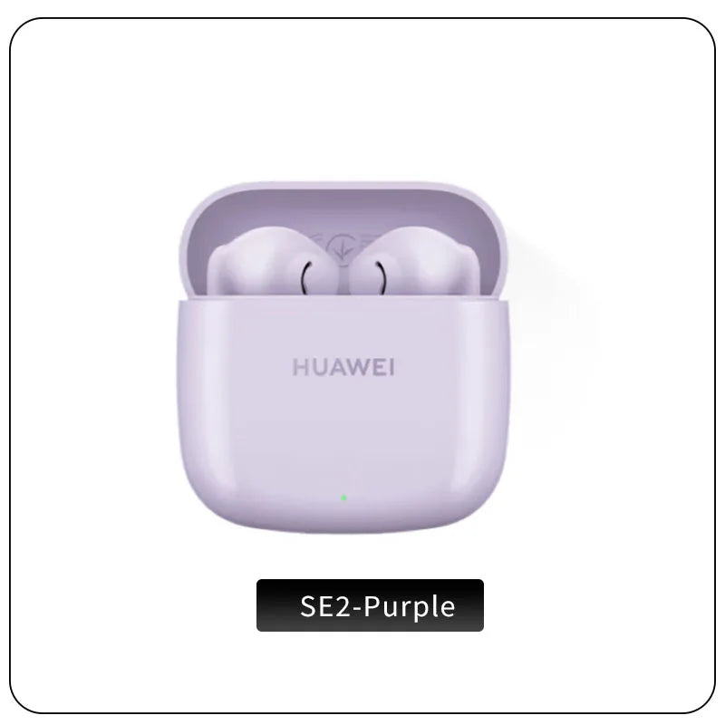 Lavender huawei freebuds se2 wireless earbuds in charging case with 40-hour battery life charge ip54 bluetooth