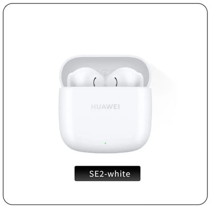White huawei freebuds se2 wireless earbuds in charging case with 40-hour battery life and ip54 bluetooth 5.3 charge