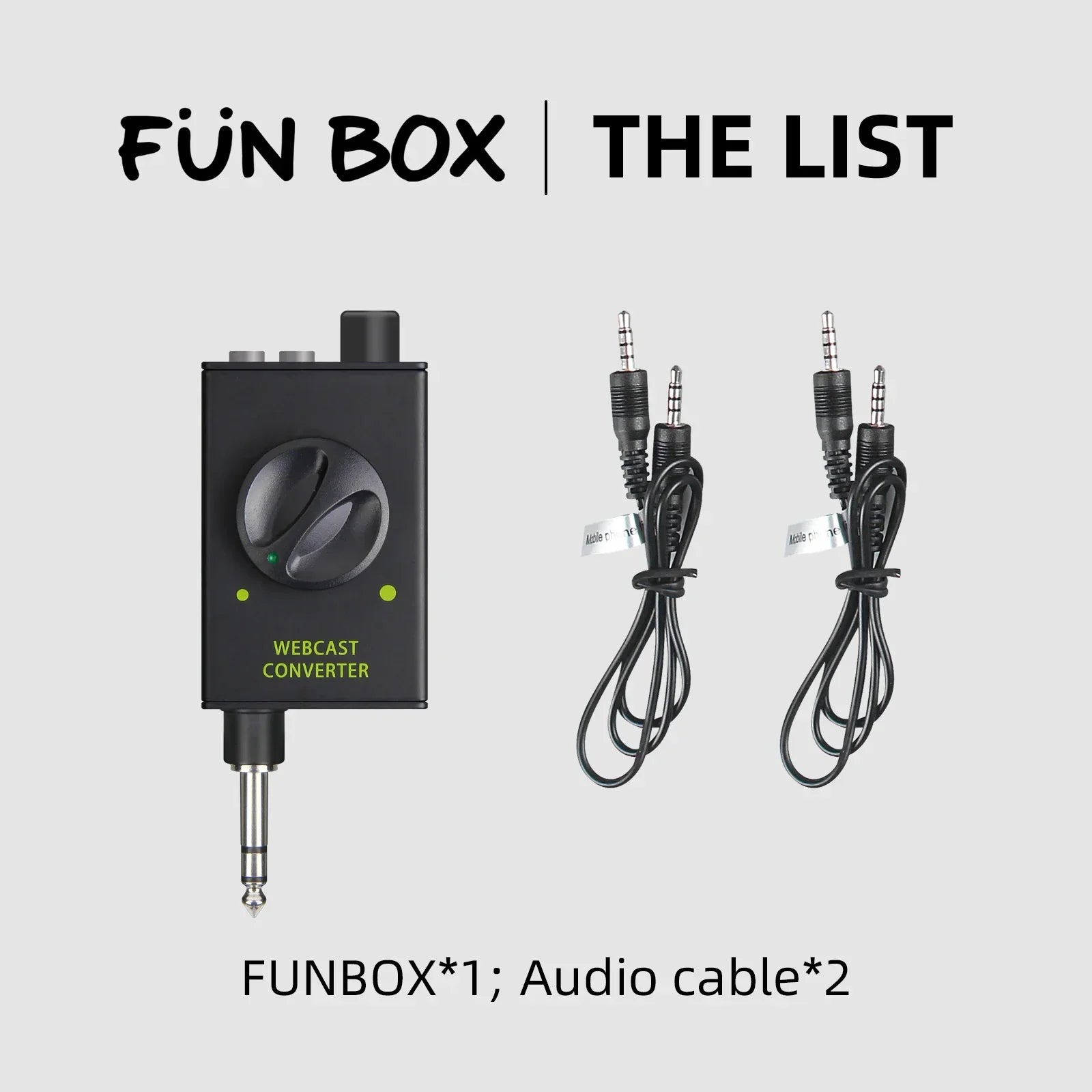 Black ikge dj console live streaming adapter with large knob and green lights for karaoke recording and streaming