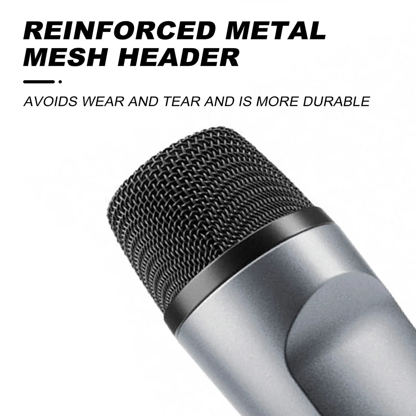 Microphone e608 wired drum mic with reinforced metal mesh header black woven grille and silver body for tom snare cymbals
