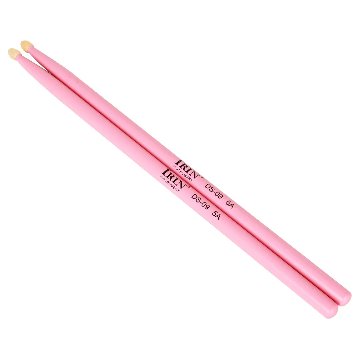 Pink irin 5a drumstick maple drumsticks with yellow tips multicolor drum mallets for professional percussion musical instrument use