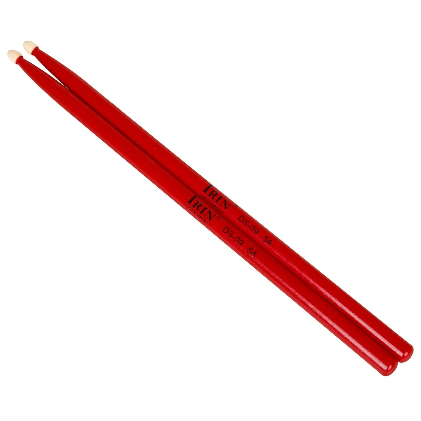 Irin 5a drumstick maple drum stick ds-09 with red body and white tips multicolor drum mallets for percussion musical instrument use