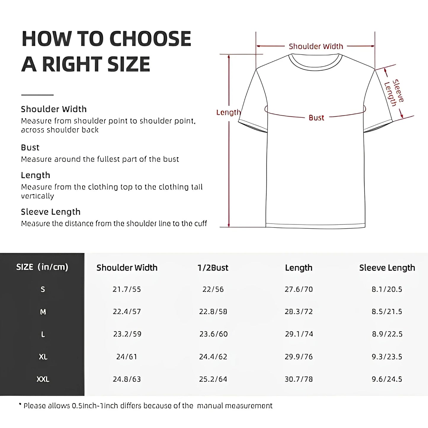 White cotton crew neck t-shirt with short sleeves and size guide for tenna deltarune novelty shirts hip hop women tops streetwear