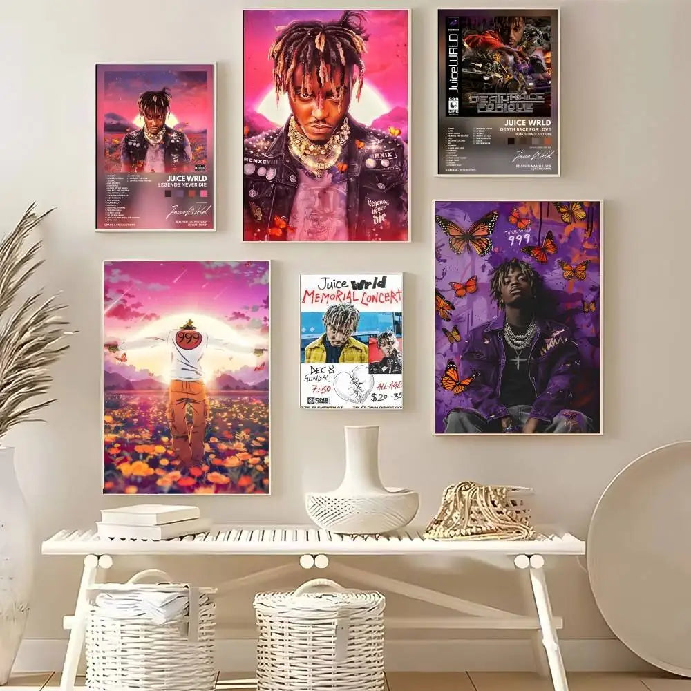 White ceramic vase with flared rim and perforated body for wrld hip hop album poster painting decor gift