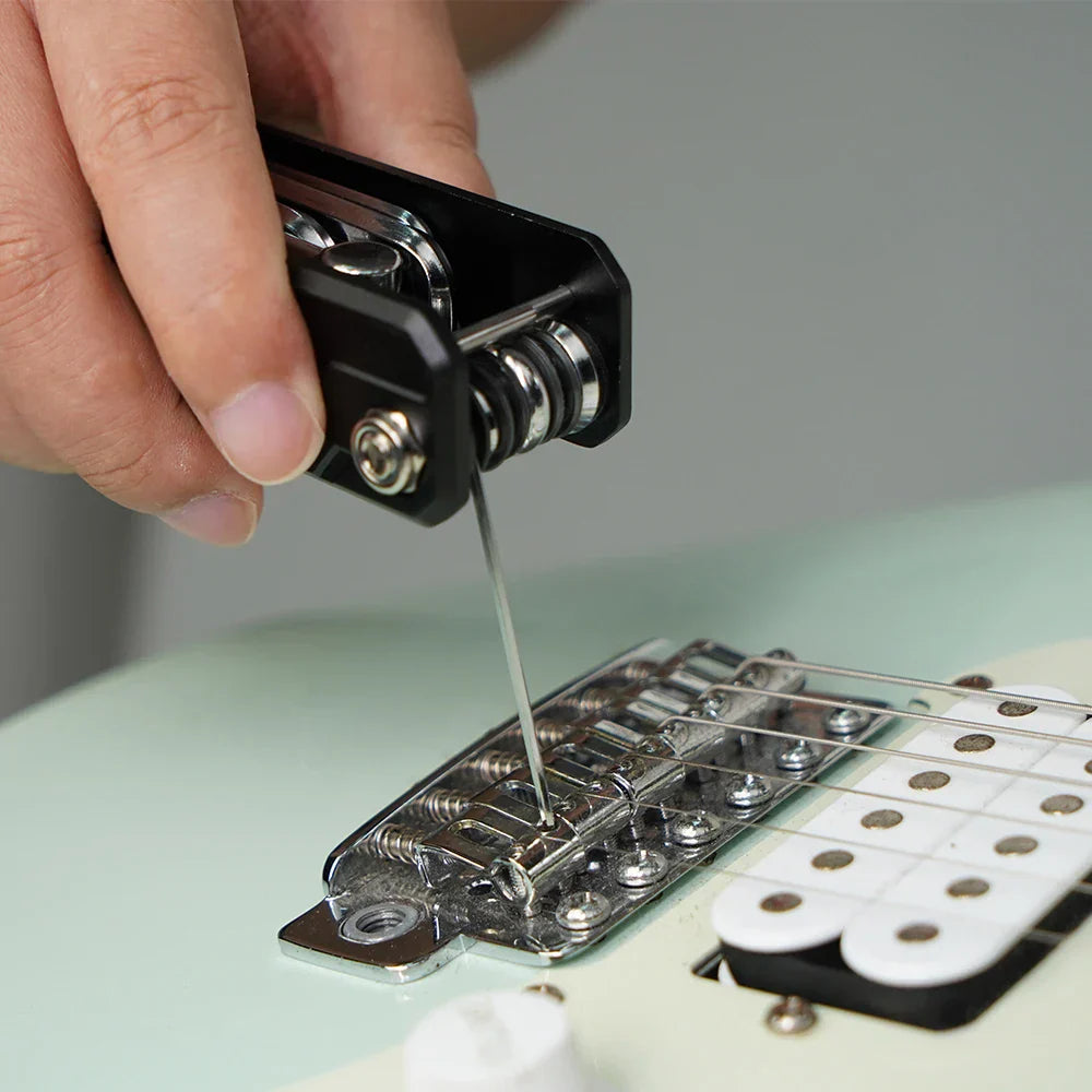 Black aluminum alloy joyo ggt-01 guitto series guitar repair multifunctional tool adjusting guitar strings