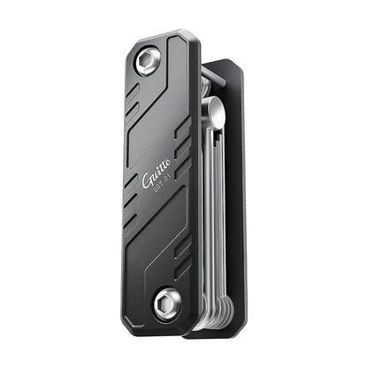 Black and silver aluminum alloy joyo ggt-01 guitto series guitar repair tools multifunctional with matte black handle