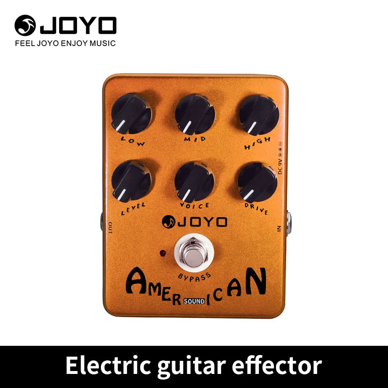 Orange joyo american sound electric guitar effector with six black knobs true bypass deluxe amplifier pedals