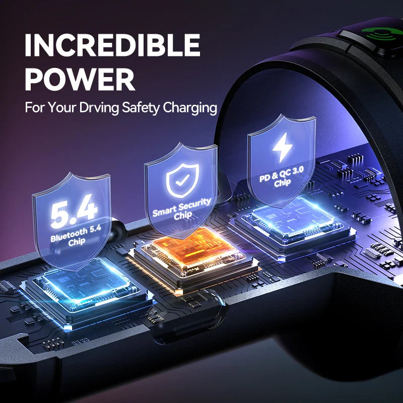 Black gaming headset with glowing blue and orange circuit board accents for deep sound usb and mics hifi deep quality