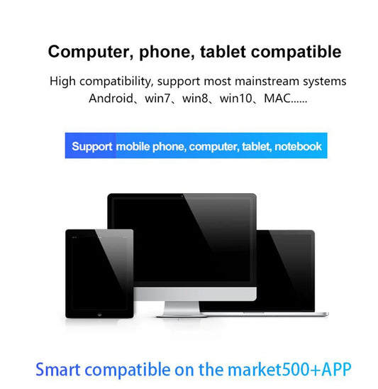 Black live sound card with sleek silver stand displayed with tablet and laptop for portable internet celebrity use