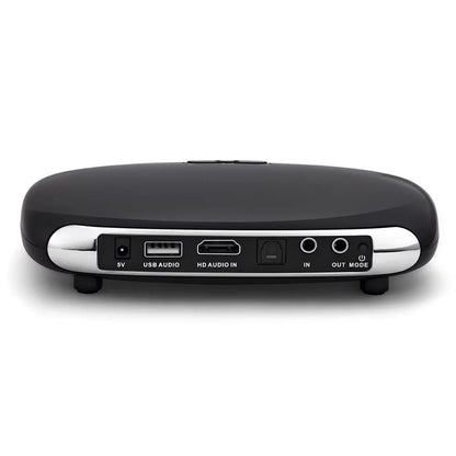 Black and silver k8 optical coaxial wireless bluetooth 5.0 karaoke box microphone with multiple ports for home karaoke echo mixer