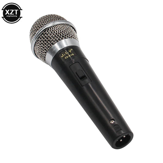 Black j.i.y. karaoke microphone handheld dynamic microphone clear voice mic for vocal music performance wired professional