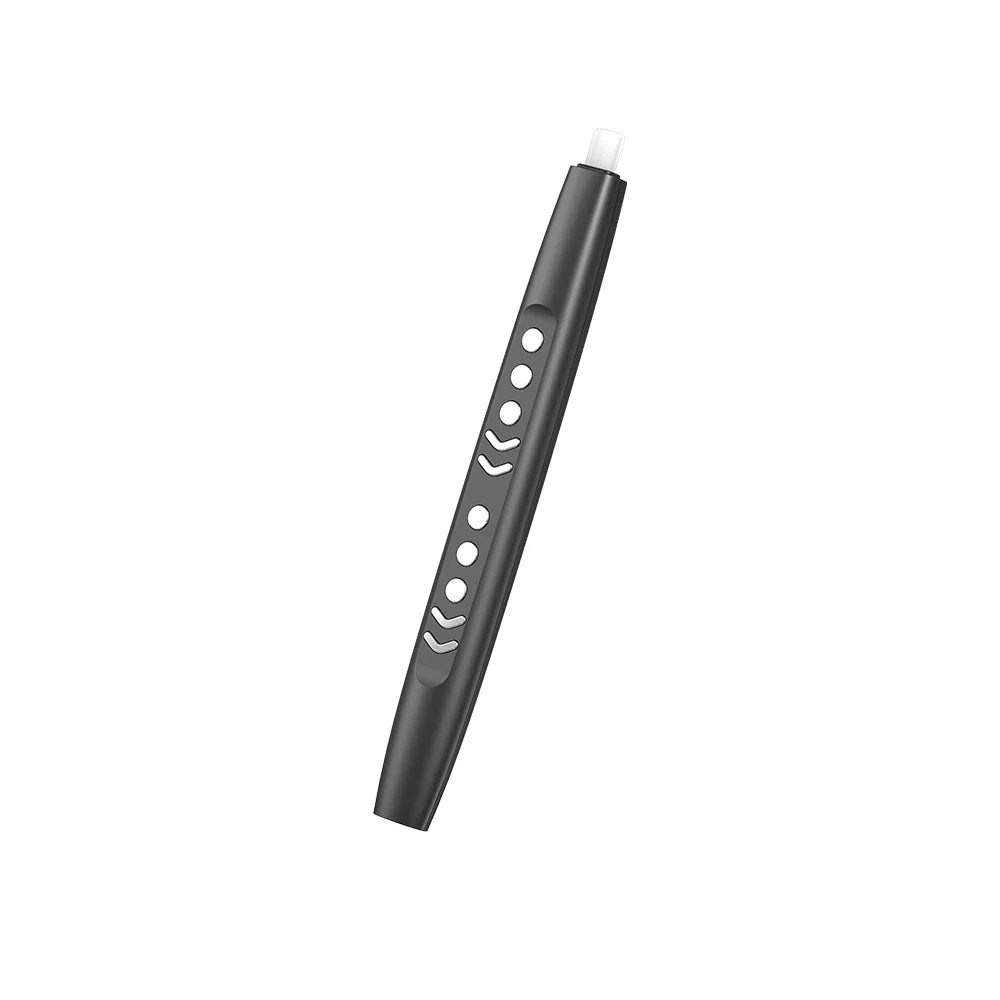 Black ergonomic stylus with white buttons and matte finish for konix musical instrument electronic wind instrument