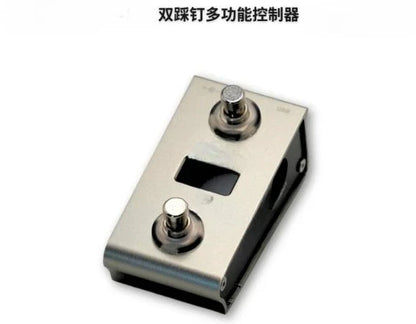 Silver metallic double-clip multi-function kpp Hotone DSP neural compatible midi captain controller professional device with foot pedals