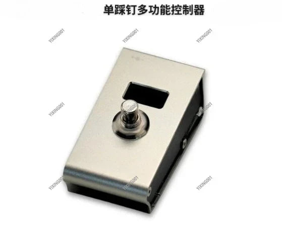 Silver metallic single-pin multi-function door controller with push-button for kpp hotone dsp neural compatible midi captain controller professional