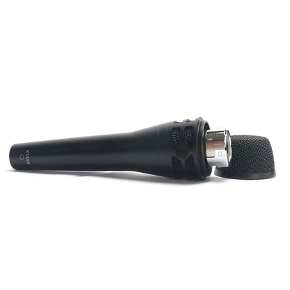 Black ksm8 top quality professional dynamic cardioid microphone with metallic grille and mesh windscreen for singer stage performance