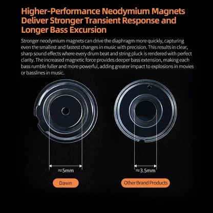 Clear circular neodymium magnets for kz dawn hifi earphone 10mm dual dynamic ear monitor gaming music dj stage use