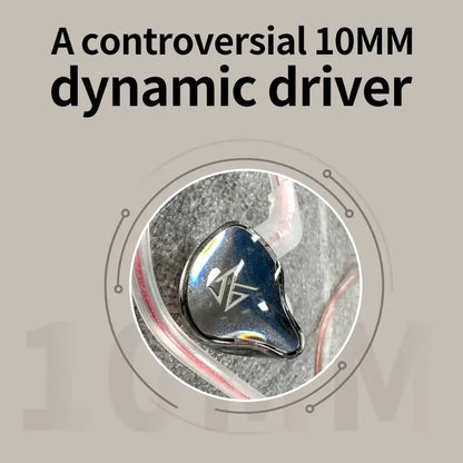 Shiny black metallic kz edcx 10mm dynamic driver wired earphone monitor with sport noise reduction for outdoor use