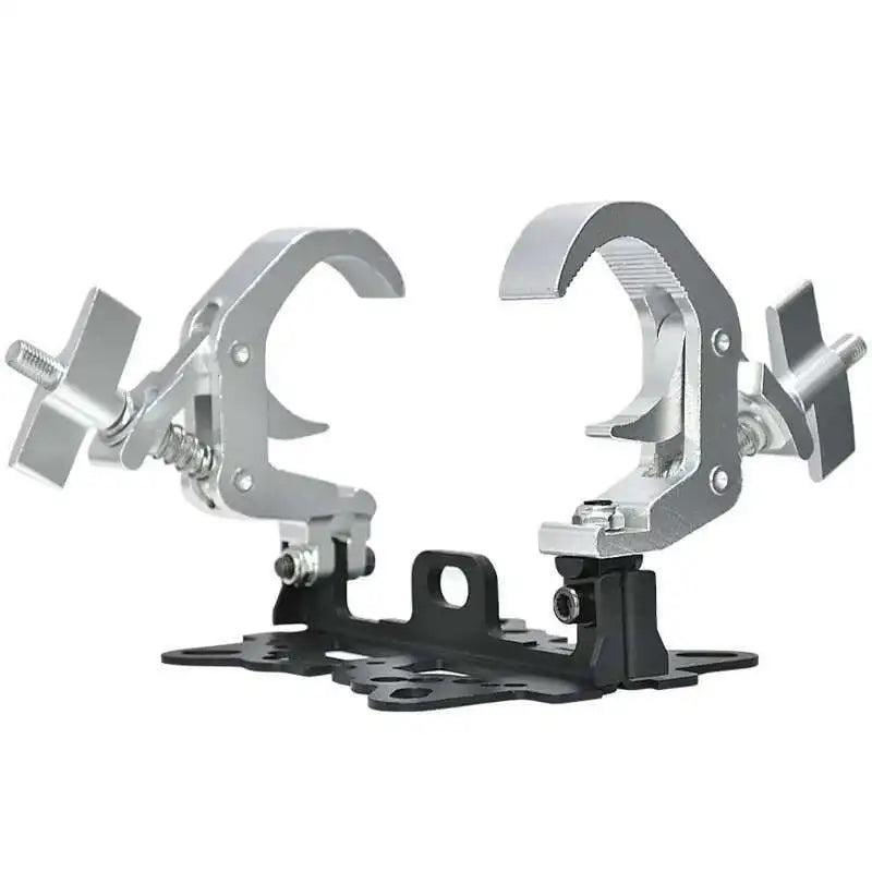 Silver aluminum c-clamp light brackets with black base for led beam moving head light clamp fast lock mounting
