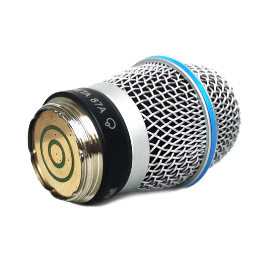 Silver mesh professional microfono grilles with blue accent ring and gold grille for leicozic beta87a microphone capsule condensor