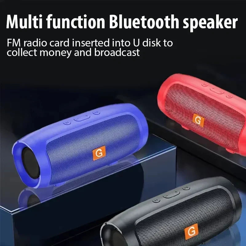 Lenovo portable subwoofer bluetooth speakers stereo waterproof surround loudspeaker wireless in blue red and black with textured mesh grille