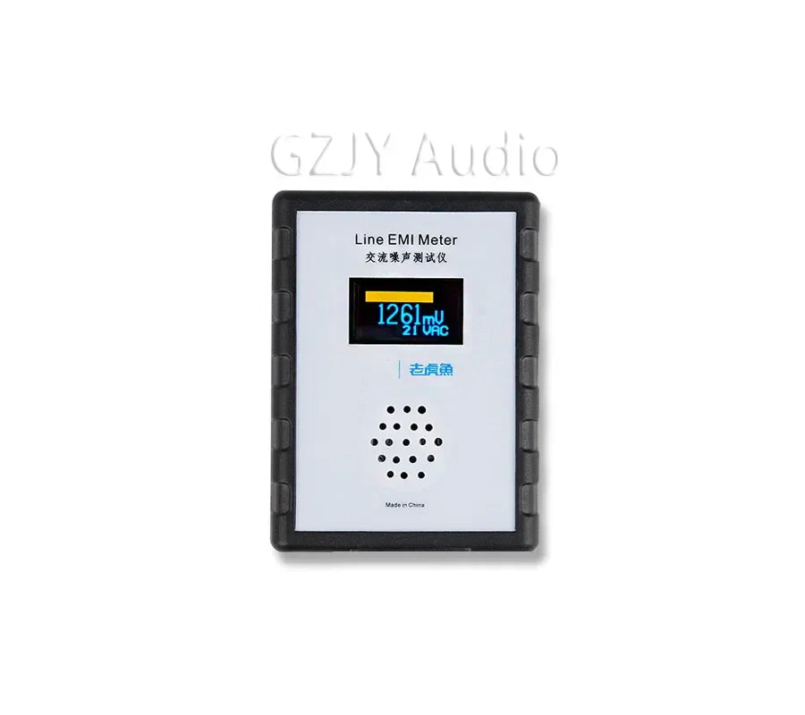 LHY new OLED display mains noise tester black rectangular emi measuring instrument with digital screen and ventilation holes