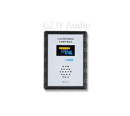 Lhy new black rectangular mains noise tester emi measuring instrument with white panel and digital broadband ac power display