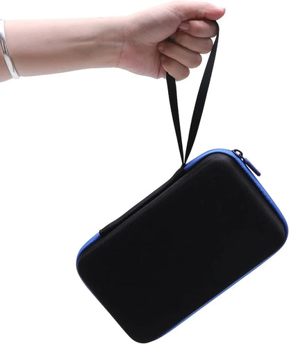 Black and blue protective case with zipper and strap for roland aira compact e-4 creative sampler drum sequencer