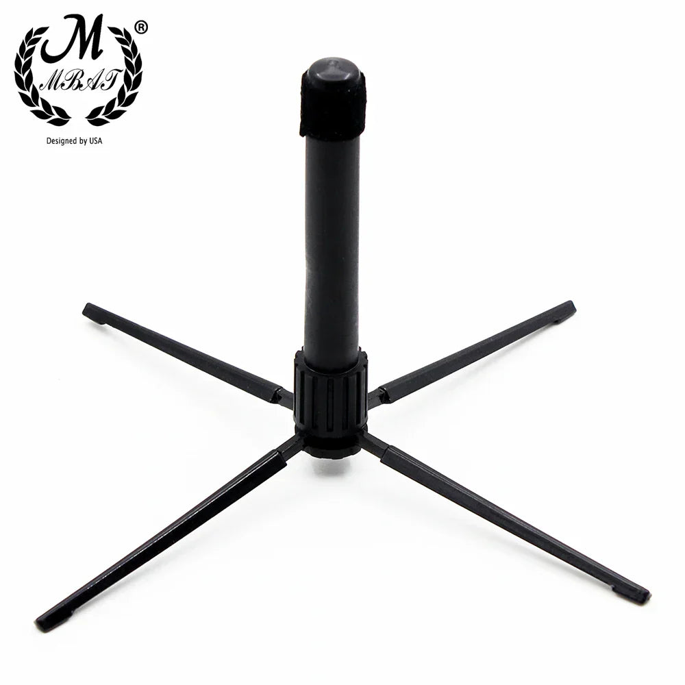 Black plastic mbat flute stand with four extendable legs and central column for collapsible clarinet stand music tools high quality