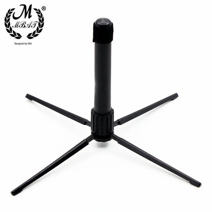 Black plastic mbat flute stand with four extendable legs and central column for collapsible clarinet stand music tools high quality