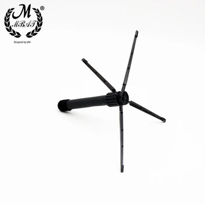 Black plastic mbat flute stand with four extendable legs and central cylindrical base collapsible clarinet stand music tools high quality