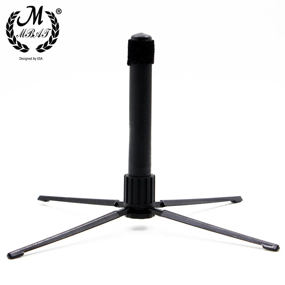 Black plastic mbat flute stand with padded top cap and four splayed legs collapsible clarinet stand music tools high quality