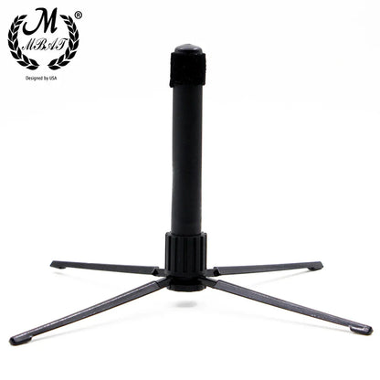 Black plastic mbat flute stand with padded top cap and four splayed legs collapsible clarinet stand music tools high quality