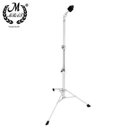 Chrome-finished full metal stand holder jazz with black padded top clamp and rubber feet for portable adjustment foldable use