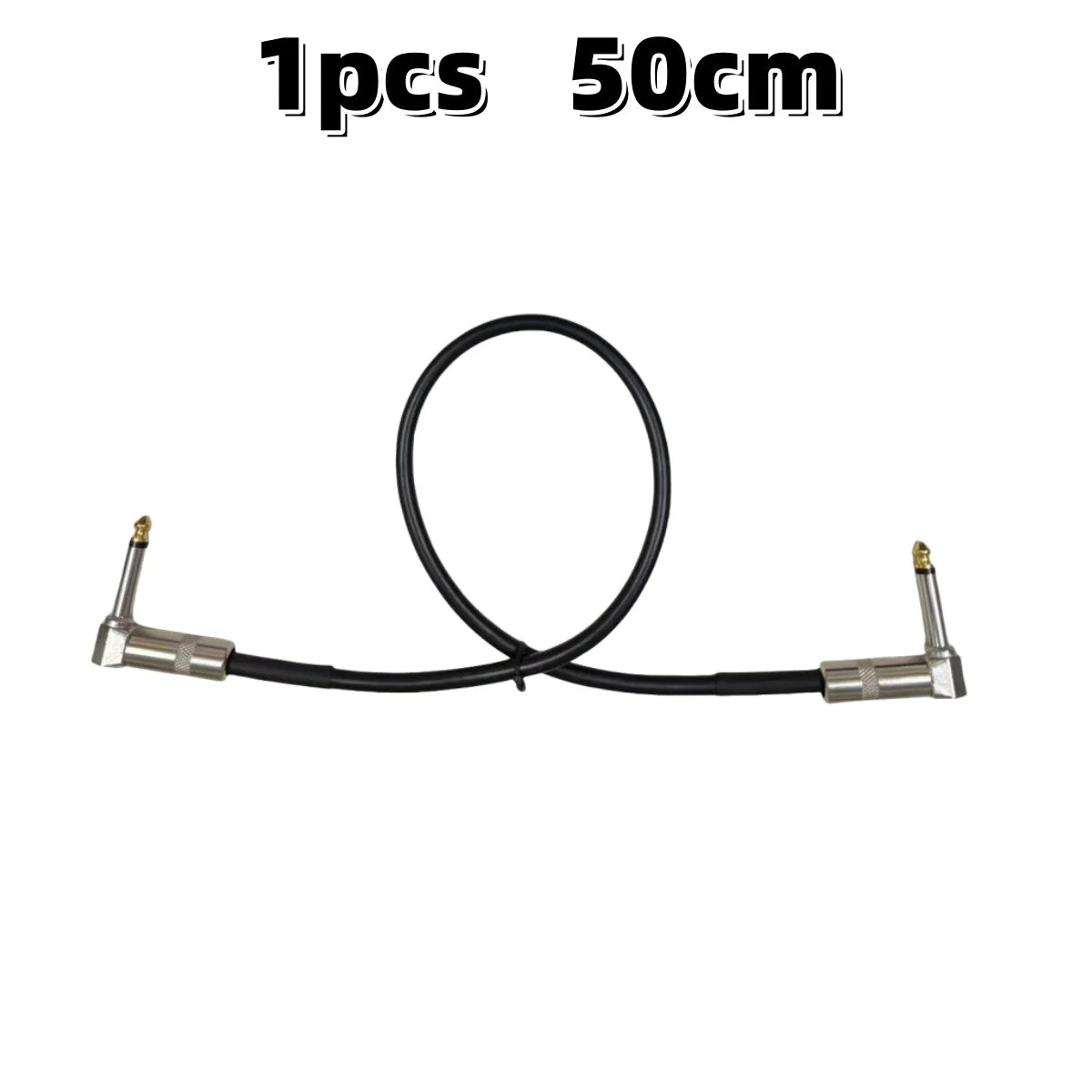 Black 50cm guitar cable with silver angled connectors for m-vave lost tempo v2 drum machine featuring high precision tuner and ≥300ma power adapter