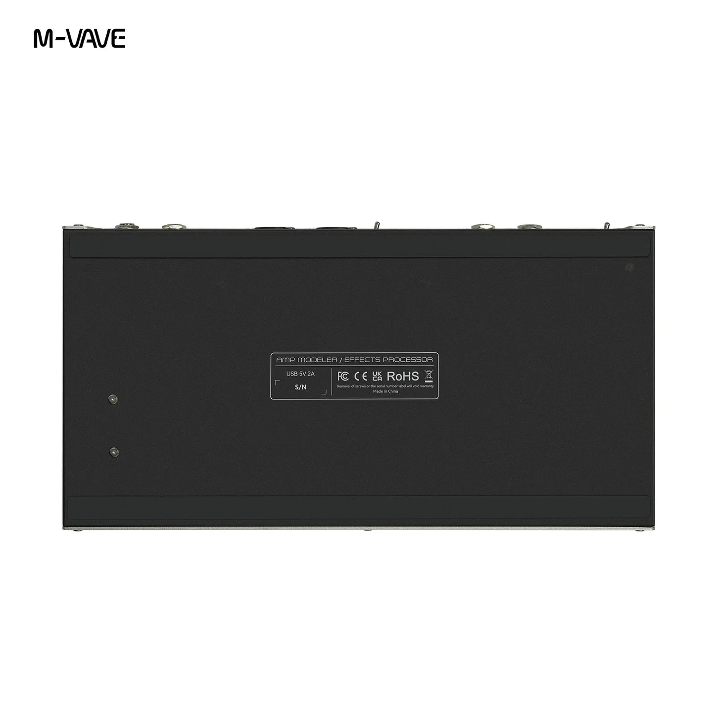 Black m-vave mk-300 guitar bass effector pedal with matte finish featuring neural modeling 120amp 360fx effects processor