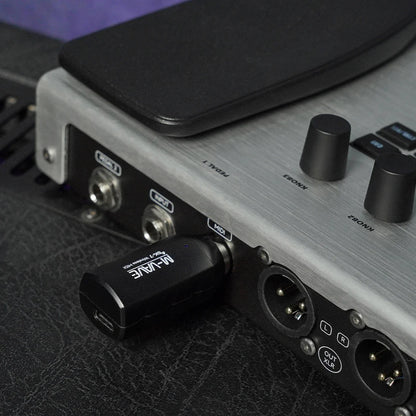Black m-audio usb audio interface adapter with matte finish silver branding featured in sk7 midi adapter mini wireless midi system
