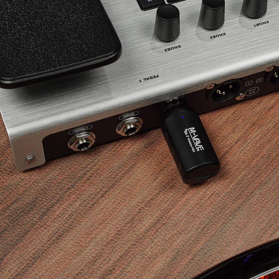 Black m-audio sc7 wireless midi receiver adapter with usb-c rechargeable sk7 midi adapter latency plug support