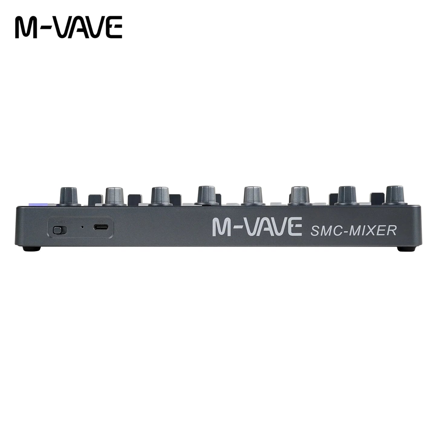 M-vave smc-mixer gray midi controller with 8 knobs 8 faders usb type-c power supply for music creation