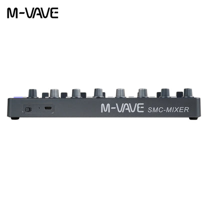 M-vave smc-mixer gray midi controller with 8 knobs 8 faders usb type-c power supply for music creation