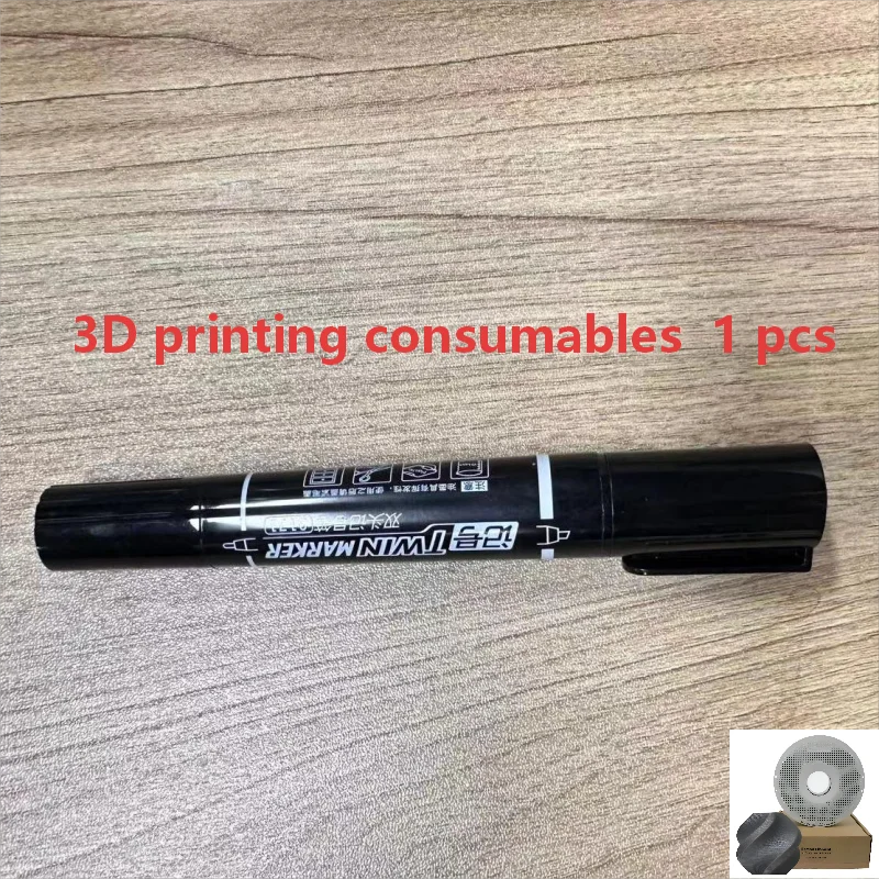 Black 3d printing marker with white labeling and clip for manchez e4 e7 sound card mixer console dj karaoke recording use