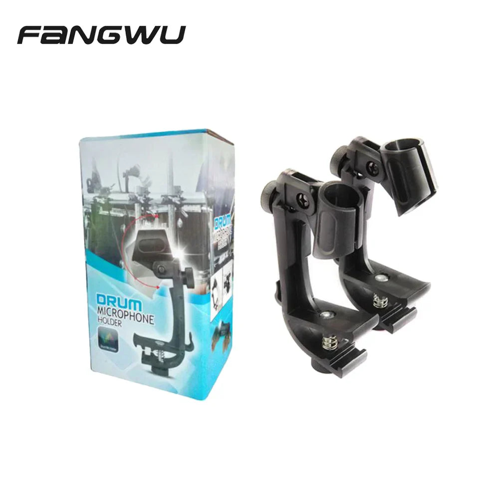 Black plastic tom drum holder with adjustable clamps and spring-loaded mechanisms manufacturer screw tom holder accessories music