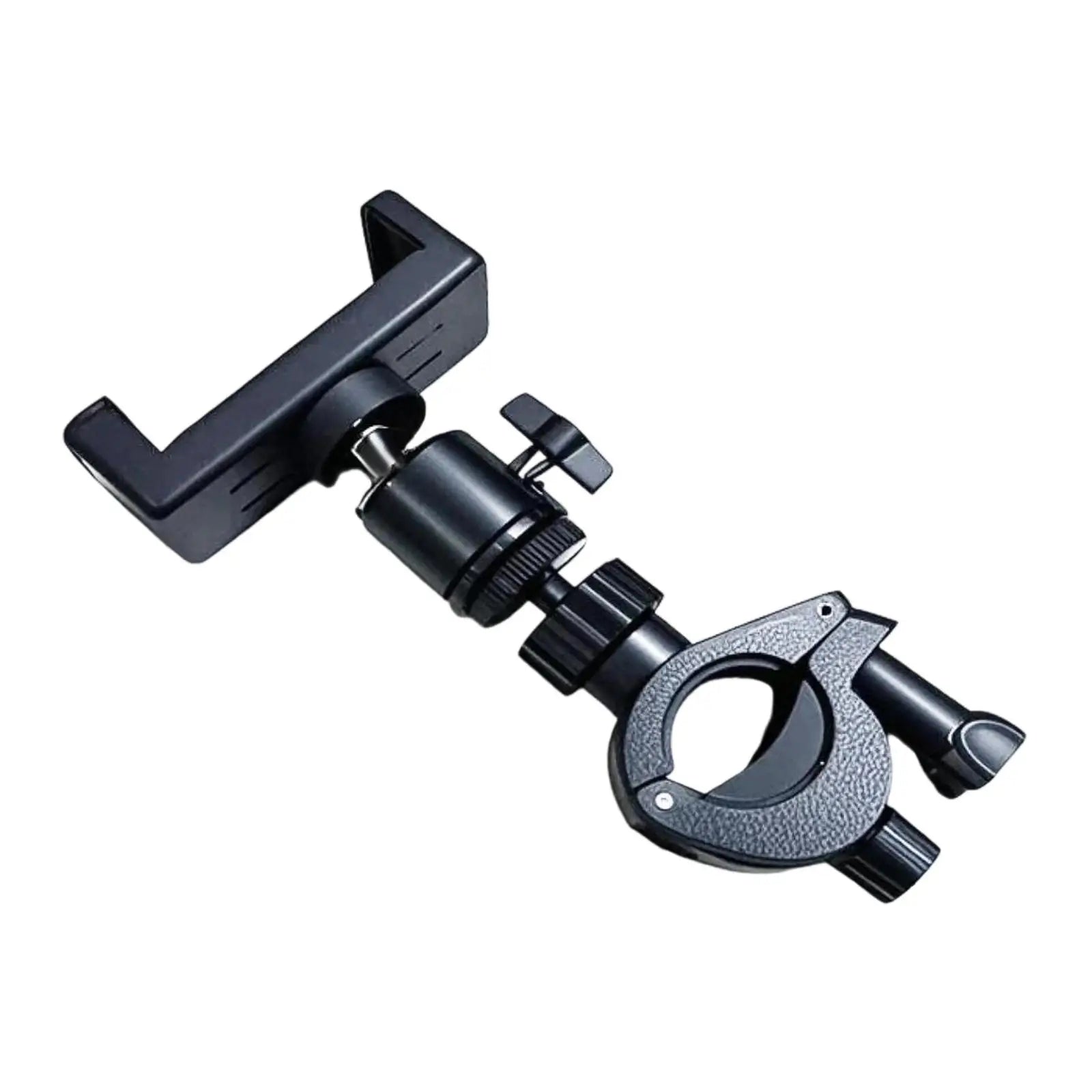 Black adjustable music lyre phone holder mount trumpet with ball joint and clamp for marching band music use