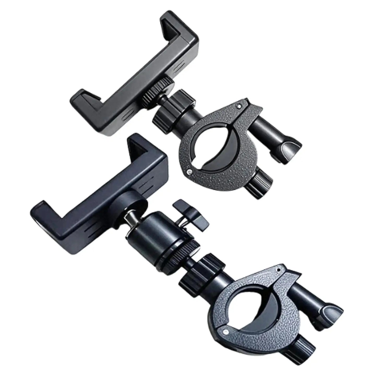Black adjustable music lyre phone holder mount trumpet with clamp and rotating arm for marching band music use