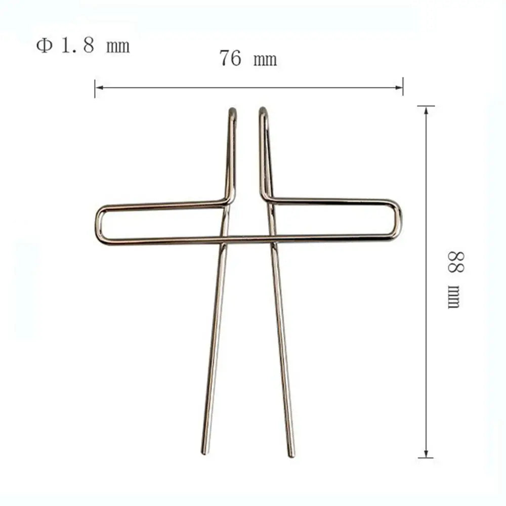 Silver metal music book clip with cross design and precise dimensions for page holder pianos and cooking recipe magazines