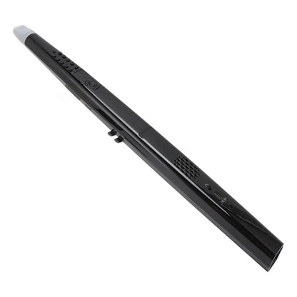 Black sleek midi electronic saxophone stylus with white tip textured grip usb-c port and blowing sensitivity features