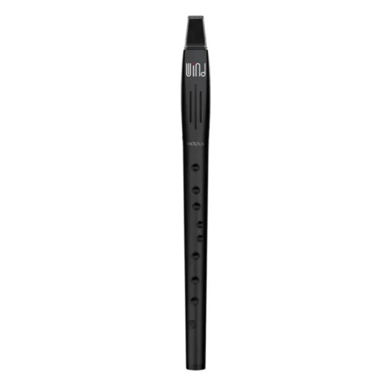 Black sleek mini digital pocket flute with matte finish wood instrument imitation for music entertainment use